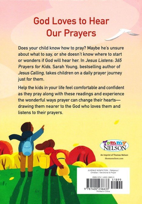 Hardcover Book: Jesus Listens: 365 Prayers for Kids