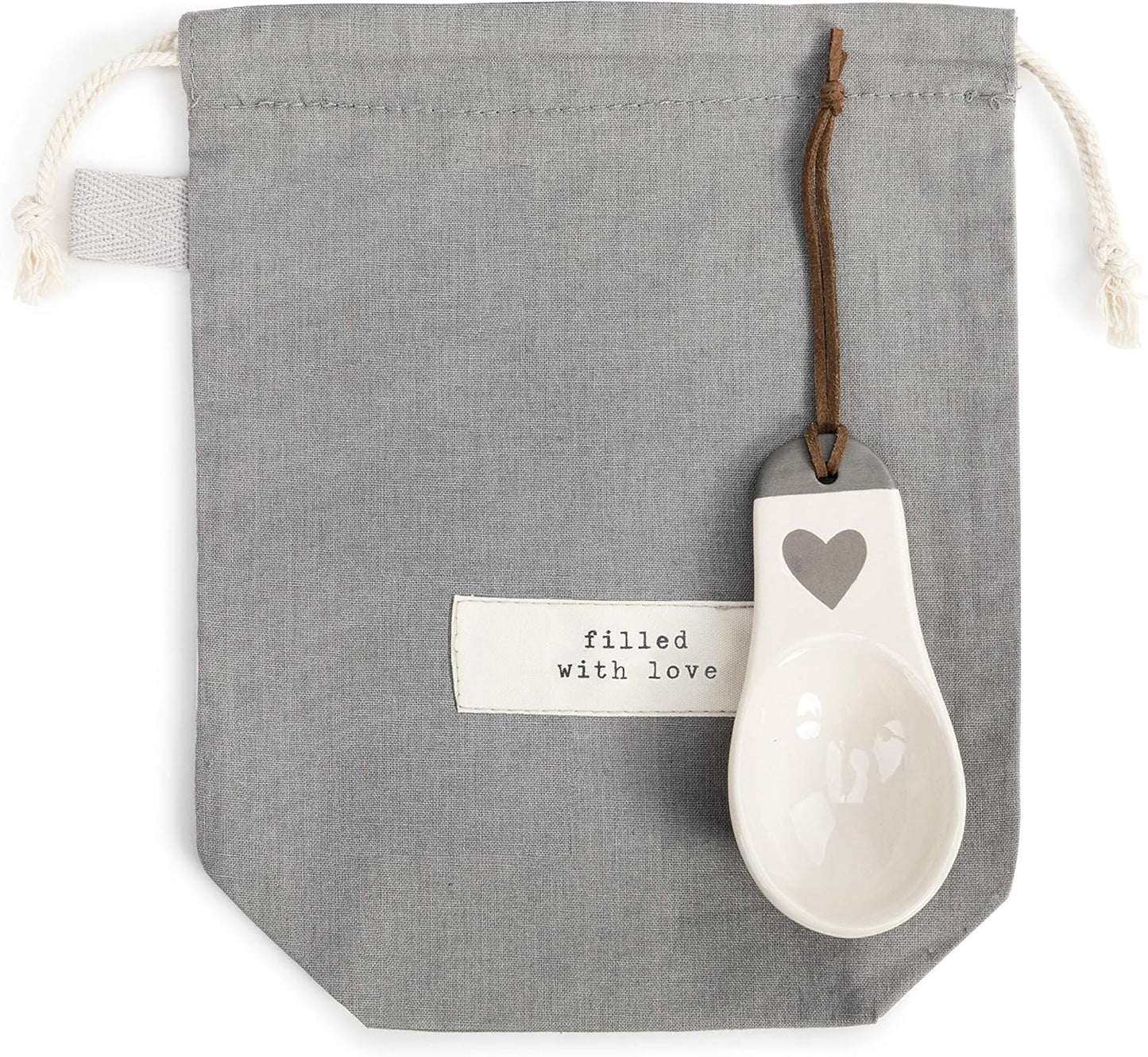 Scoop & Gift Bag - Filled with Love Coffee Scoop
