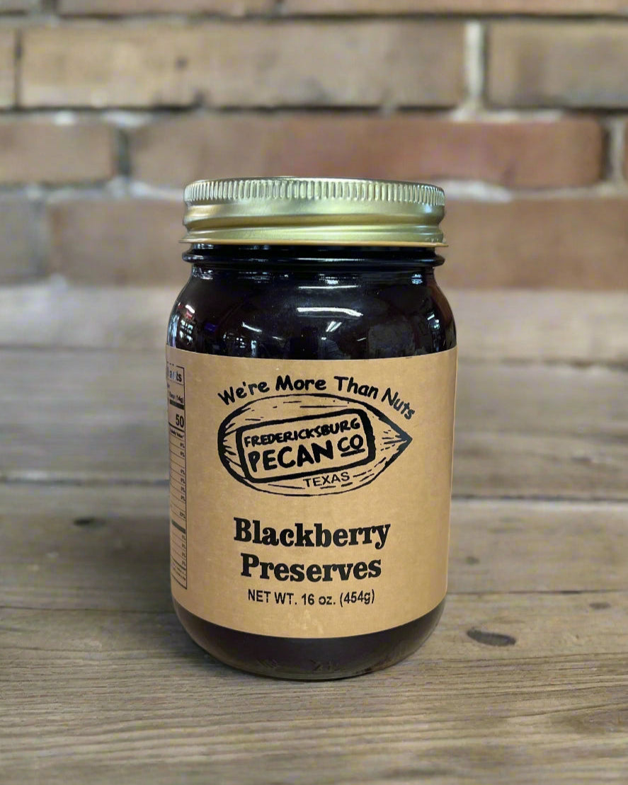 Fredericksburg Pecan Company Blackberry Preserves 16oz