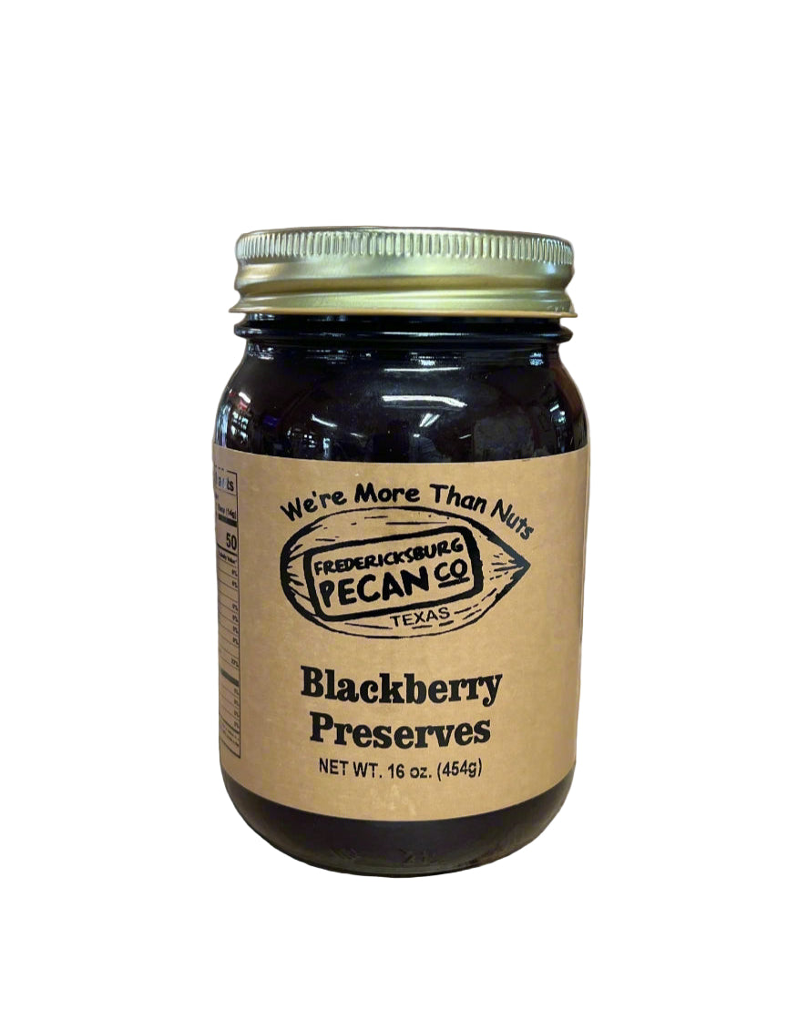 Fredericksburg Pecan Company Blackberry Preserves 16 oz