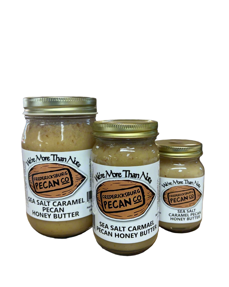 Fredericksburg Pecan Company Sea Salt Caramel Pecan Honey Butter