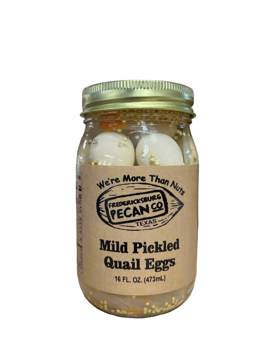 Fredericksburg Pecan Company Mild Pickled Quail Eggs 16 oz