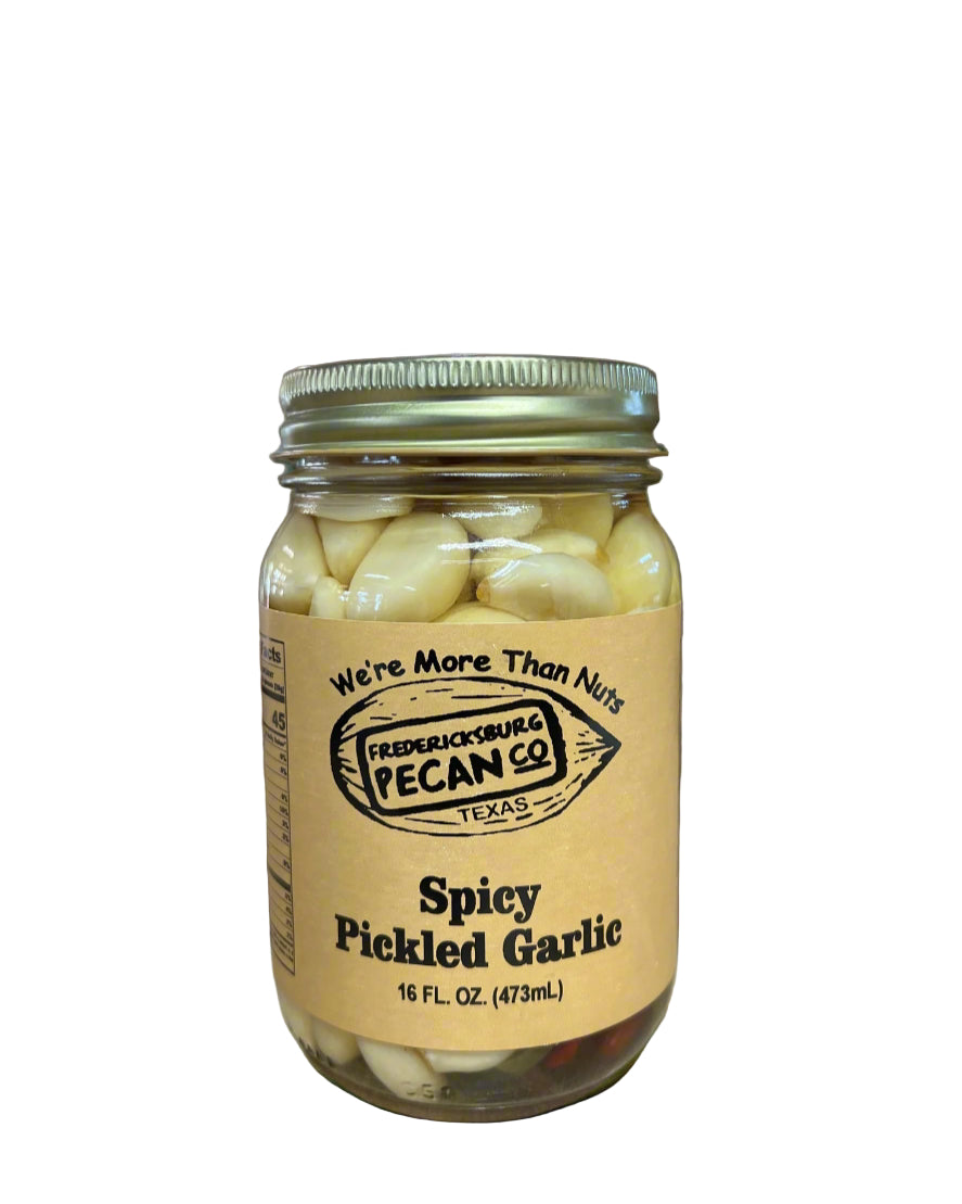 Fredericksburg Pecan Company Spicy Pickled Garlic 16 oz