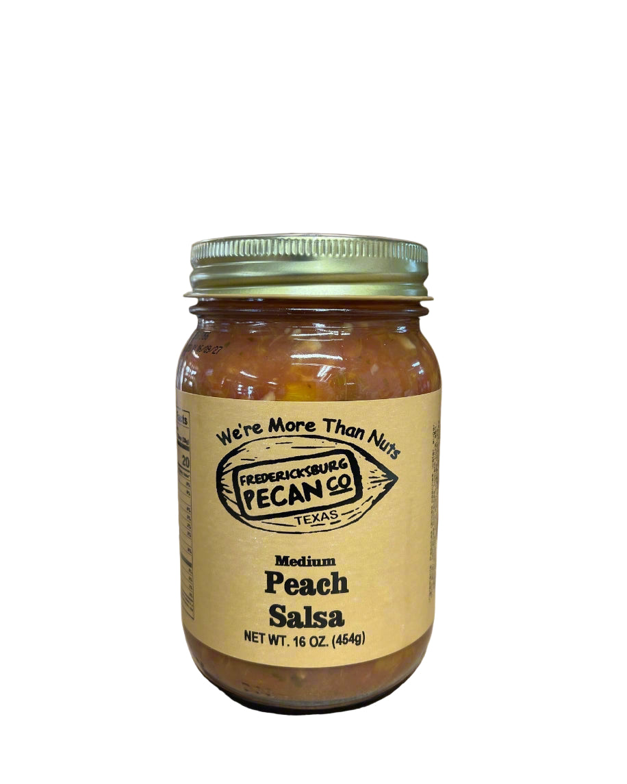 Fredericksburg Pecan Company Peach Salsa Medium 16 oz