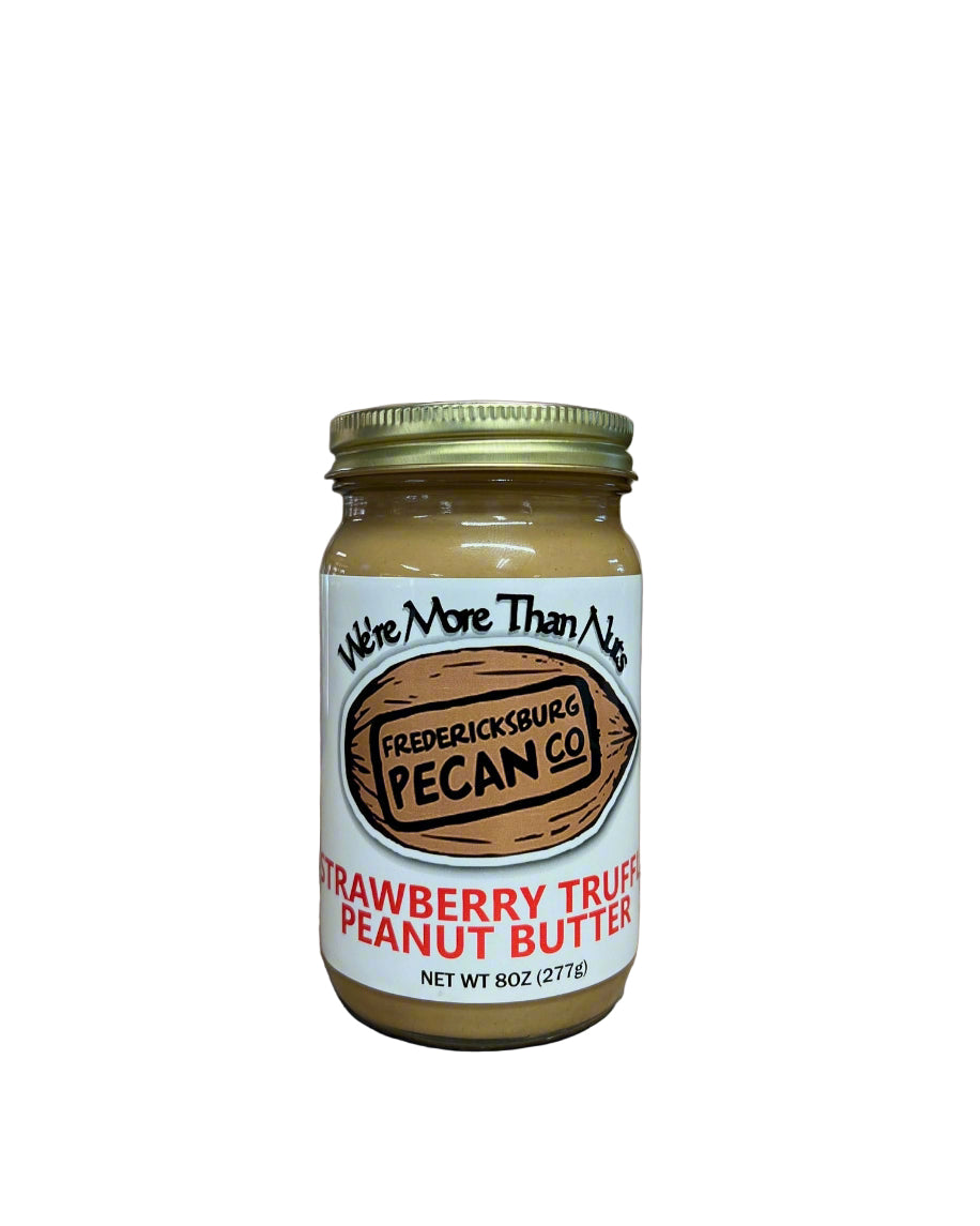 Fredericksburg Pecan Company Strawberry Truffle Peanut Butter 8oz