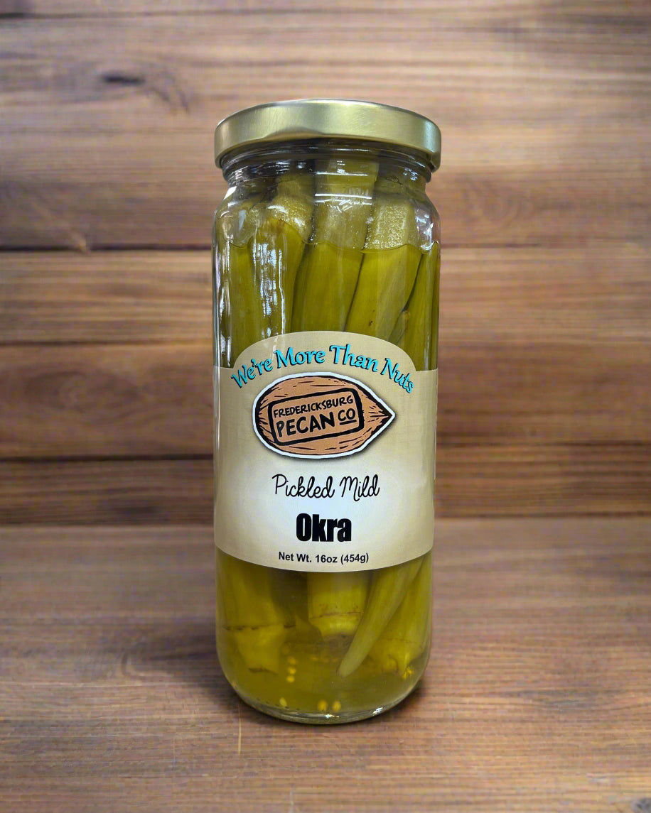 Fredericksburg Pecan Company Pickled Mild Okra 16oz