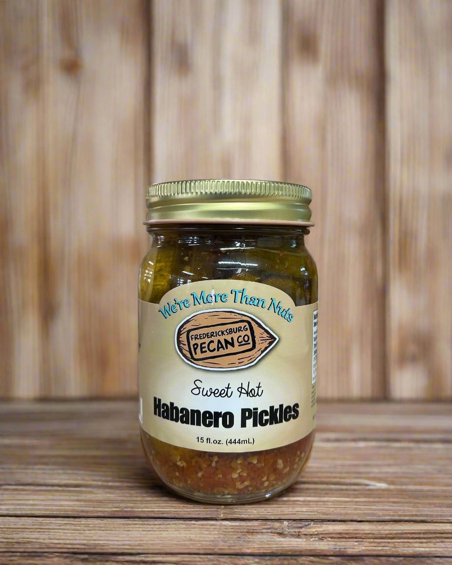 Fredericksburg Pecan Company Sweet Hot Habanero Pickles 15oz
