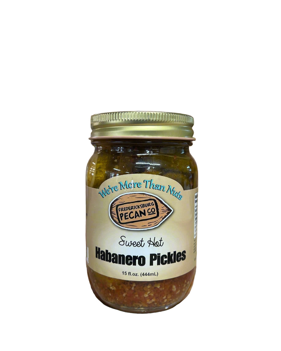 Fredericksburg Pecan Company Sweet Hot Habanero Pickles 15 oz