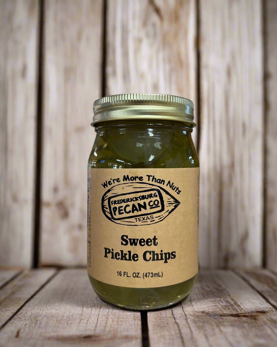 Fredericksburg Pecan Company Sweet Pickle Chips 16oz