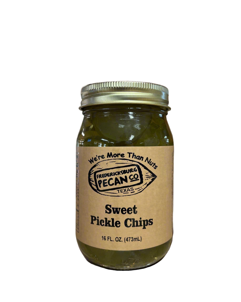 Fredericksburg Pecan Company Sweet Pickle Chips 16 oz
