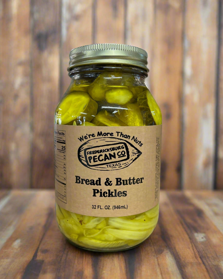 Fredericksburg Pecan Company Bread N' Butter Pickles 32oz