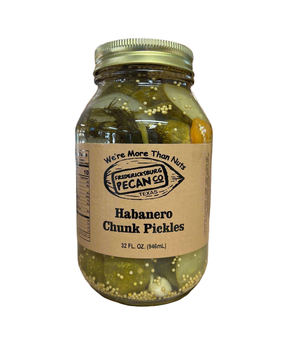 Fredericksburg Pecan Company Habanero Chunk Pickles 32 oz