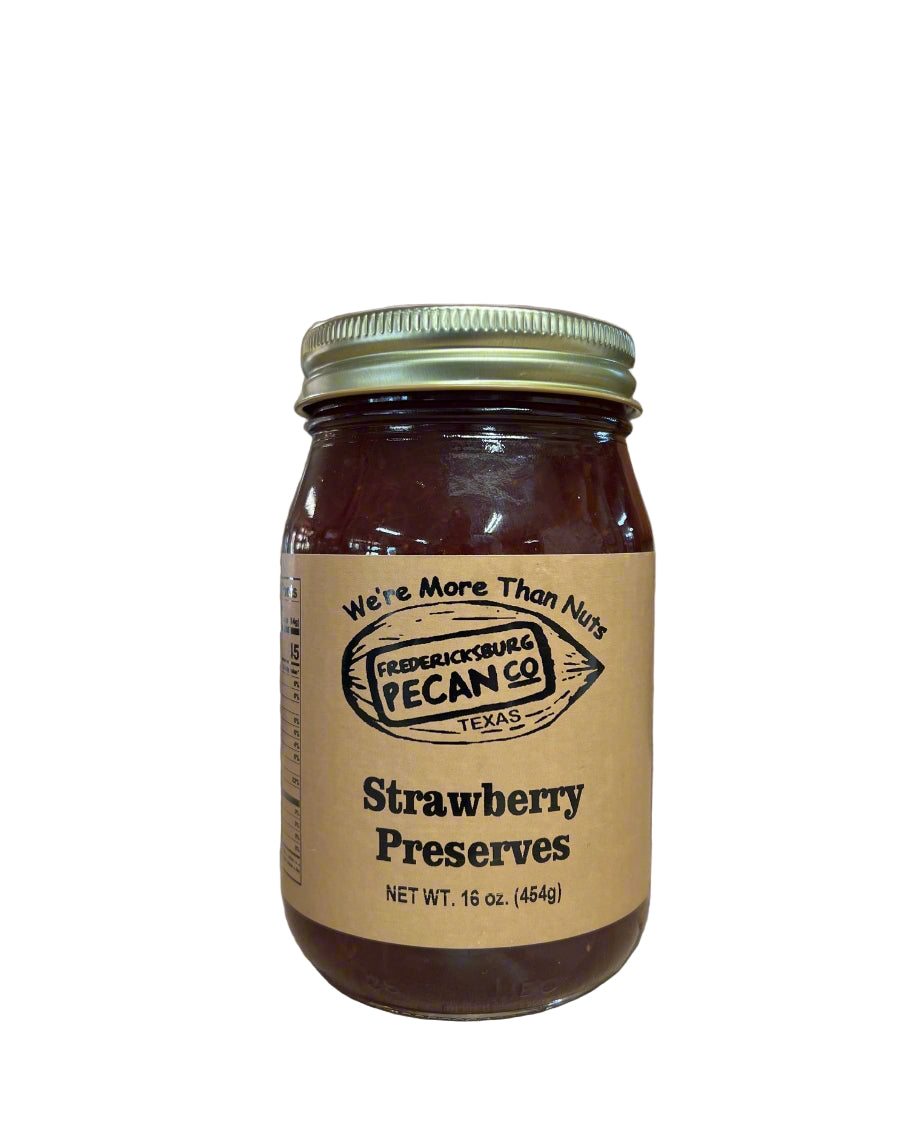 Fredericksburg Pecan Company Strawberry Preserves 16 oz