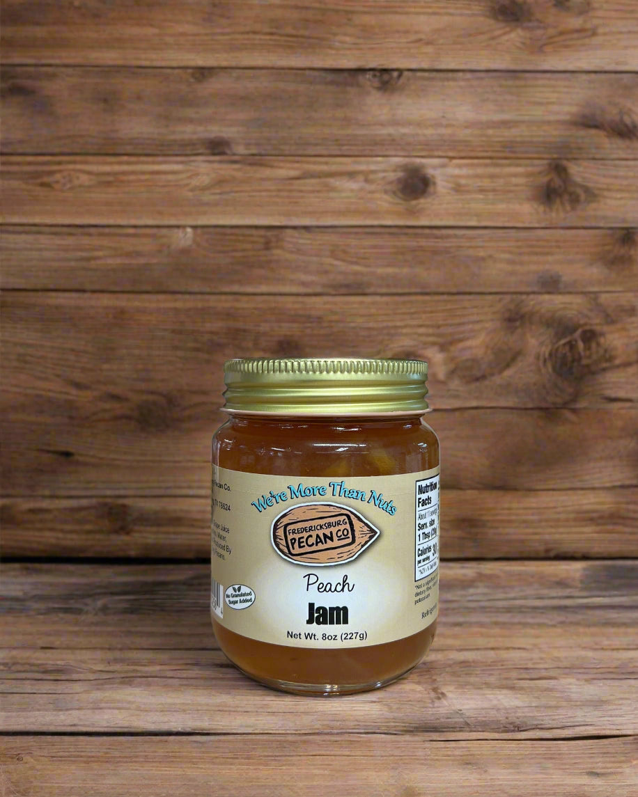Fredericksburg Pecan Company Peach Jam NJS 8oz