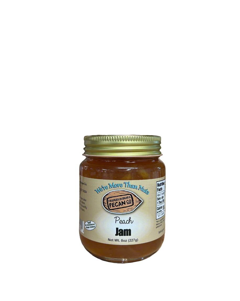 Fredericksburg Pecan Company Peach Jam NJS 8 oz