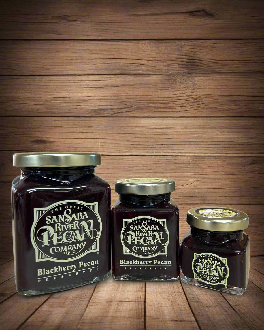 San Saba River Pecan Company Blackberry Pecan Preserves