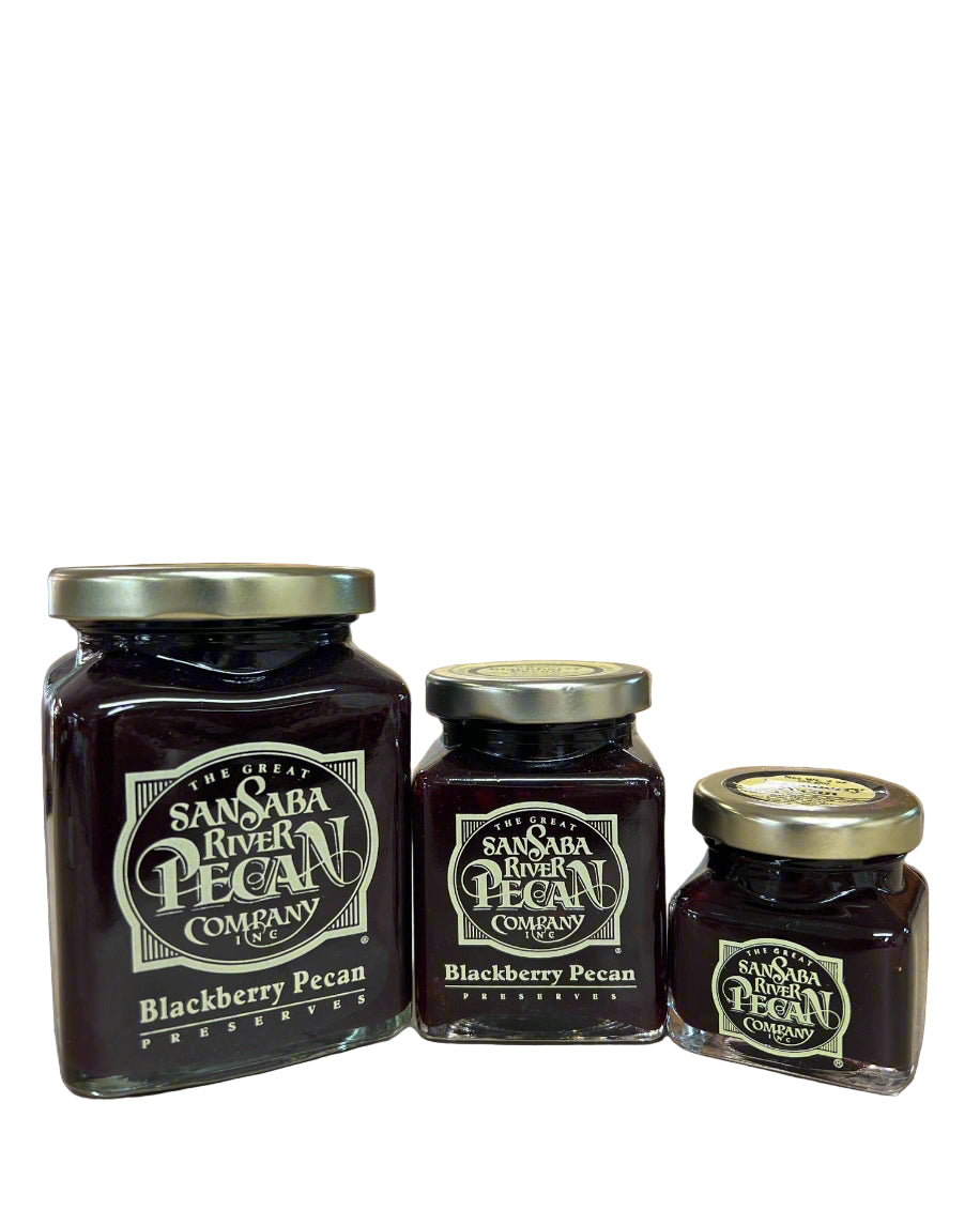San Saba River Pecan Company Blackberry Pecan Preserves