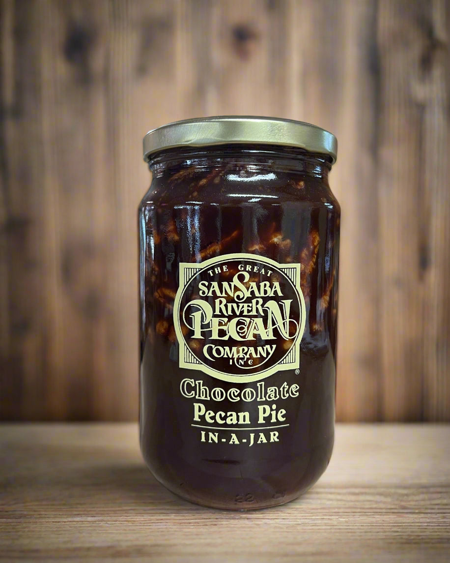 San Saba River Pecan Company Chocolate Pecan Pie In -A-Jar
