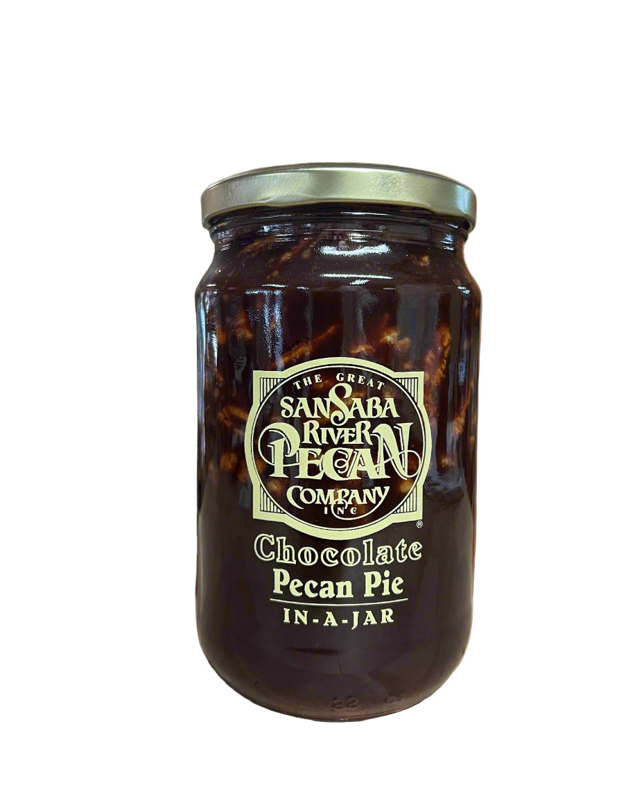San Saba River Pecan Company Chocolate Pecan Pie In -A-Jar