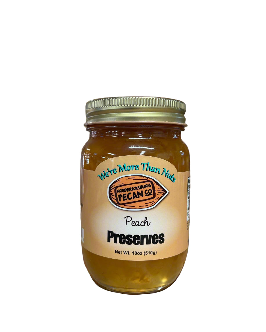 Fredericksburg Pecan Company Peach Preserves 18 oz