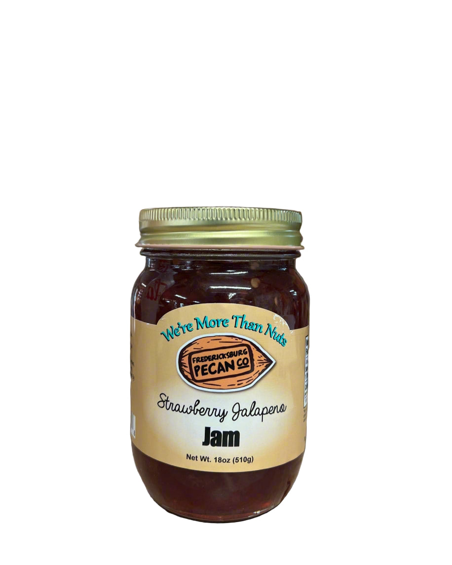 Fredericksburg Pecan Company Strawberry Jalapeno Jam 18 oz