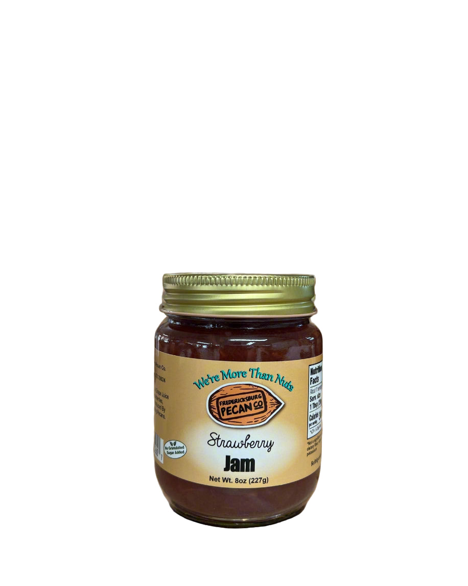 Fredericksburg Pecan Company Strawberry Jam NJS 8 oz