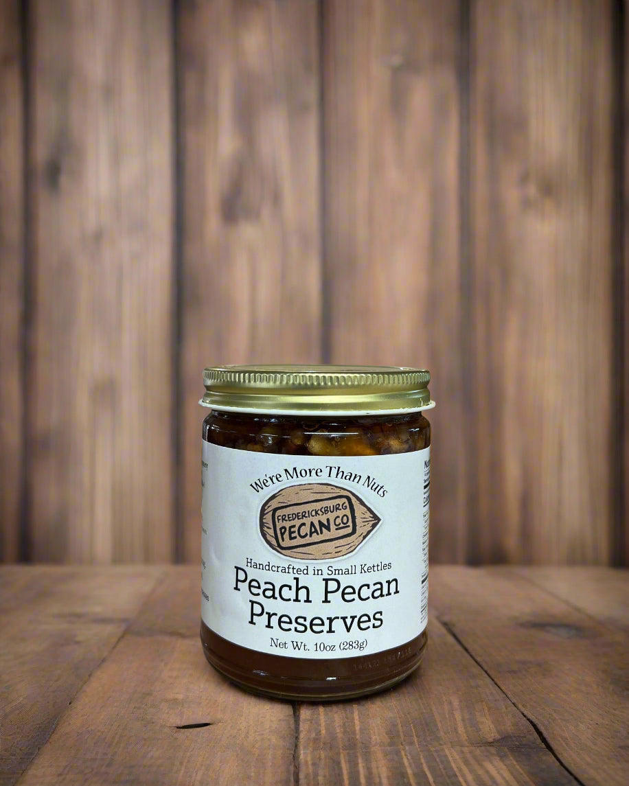 Fredericksburg Pecan Company Peach Pecan Preserves 10oz