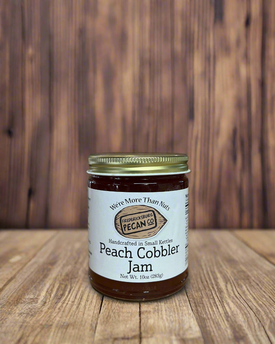 Fredericksburg Pecan Company Peach Cobbler Jam 10oz
