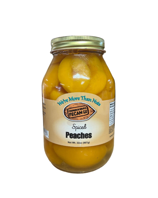 Fredericksburg Pecan Company Spiced Peach Halves 32 oz