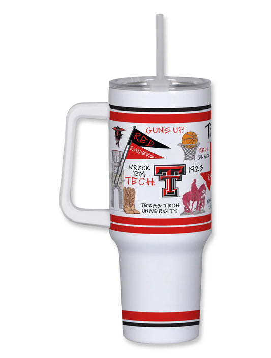 Tumbler - Texas Tech 40oz with Handle