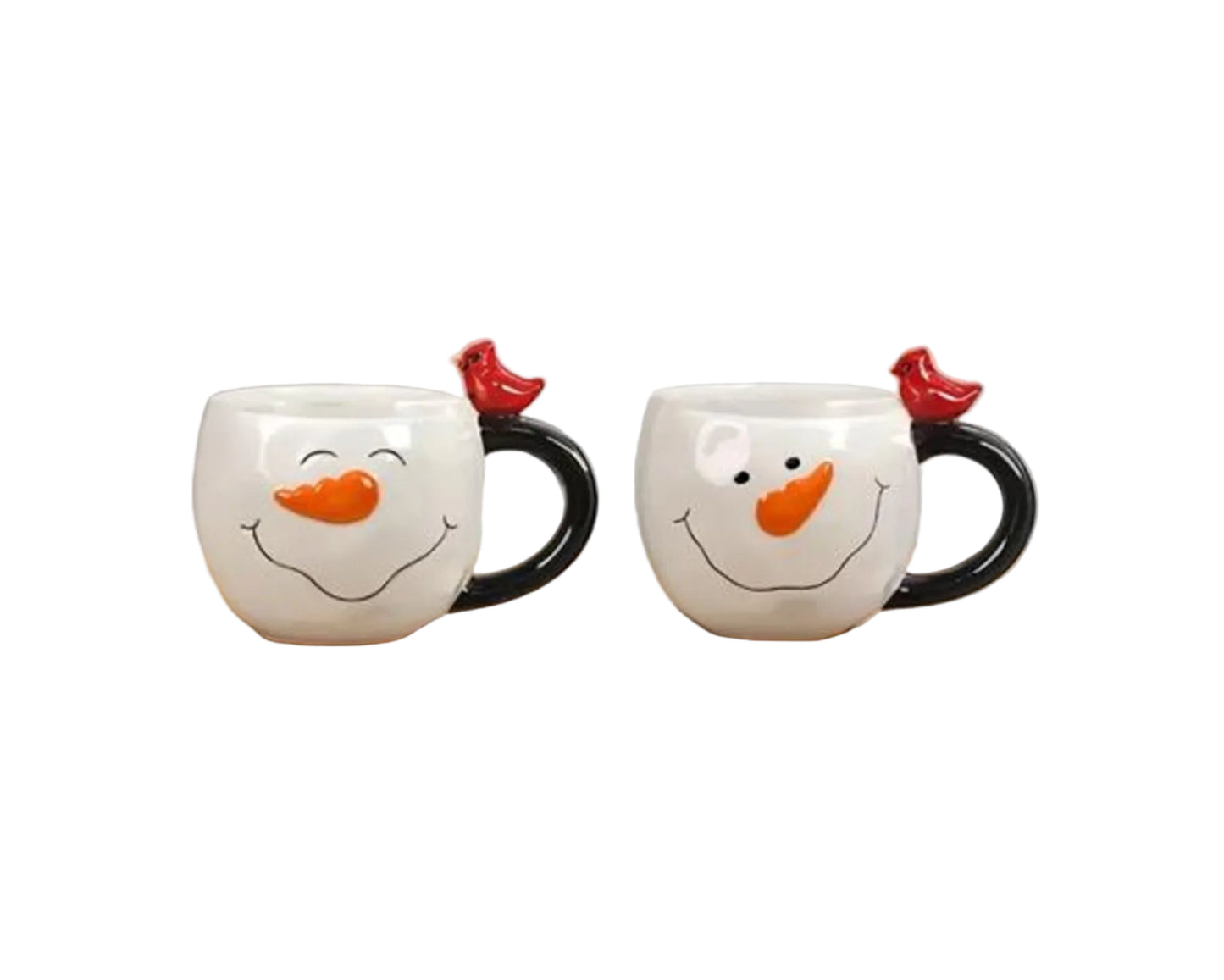 Mugs - Snowman with Cardinal