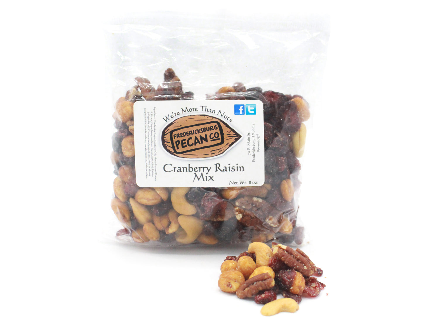 Fredericksburg Pecan Company Cranberry Raisin Mix 8oz