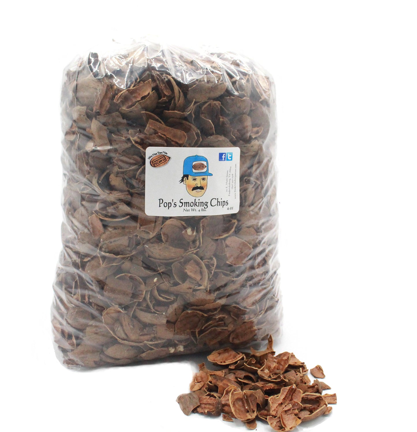 Pop's Smokin' Chips Pecan Shells