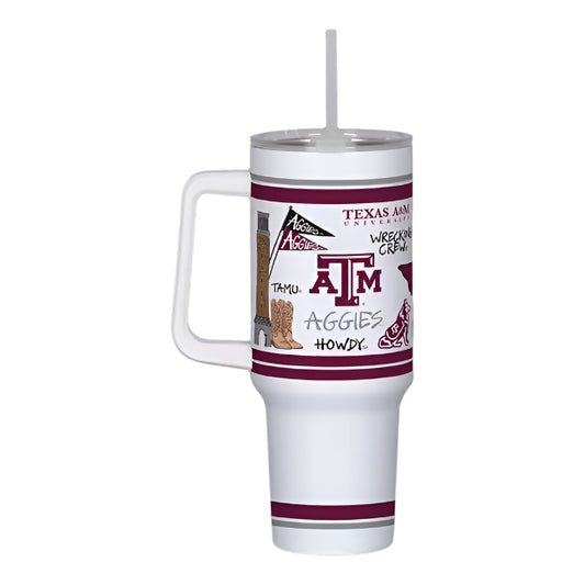 Tumbler - Texas A&M 40oz with Handle