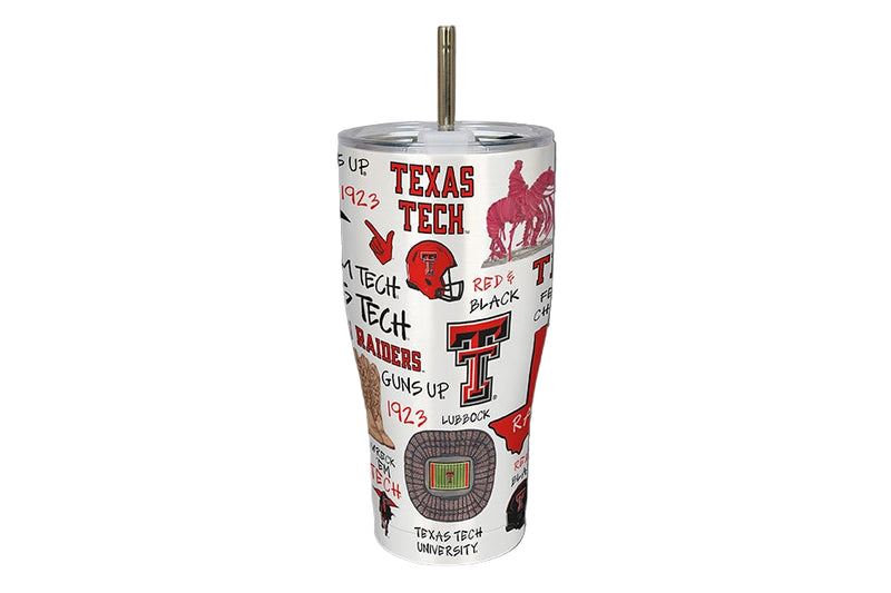 Tumbler - Texas Tech Red Raiders Icon Metal