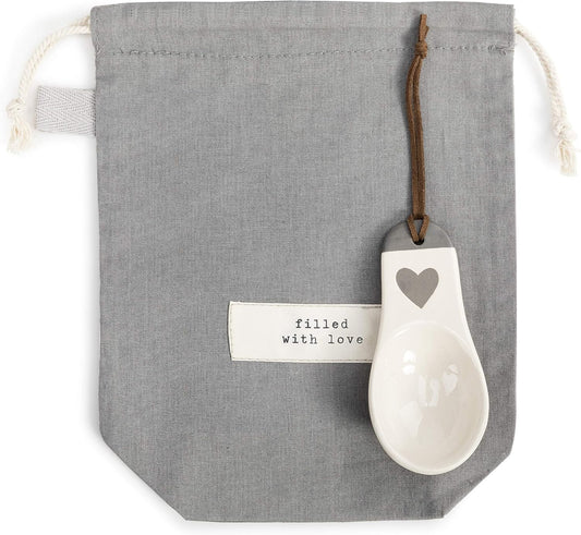 Scoop & Gift Bag - Filled with Love Coffee Scoop