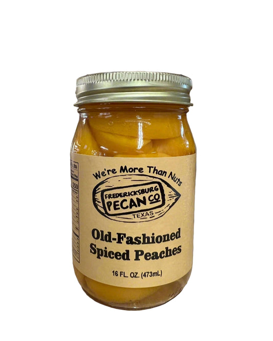 Fredericksburg Pecan Company Old Fashioned Spiced Peaches 16 oz
