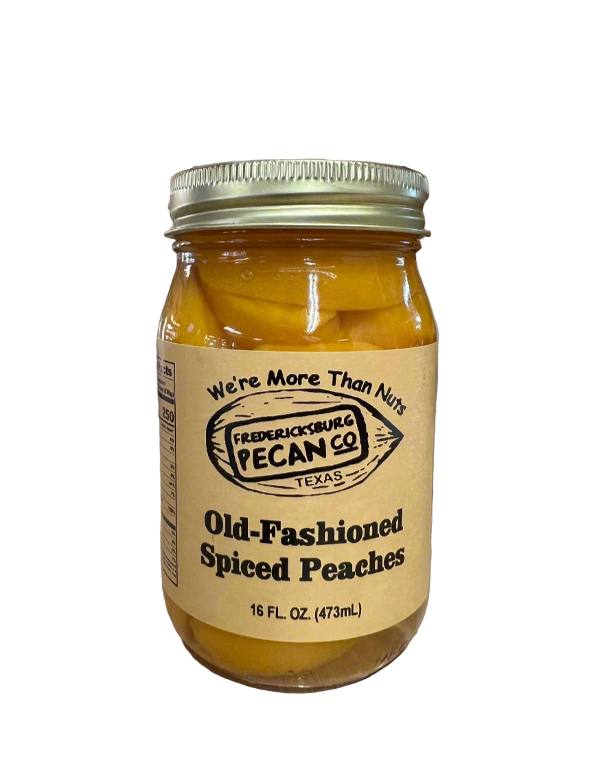 Fredericksburg Pecan Company Old Fashioned Spiced Peaches 16 oz