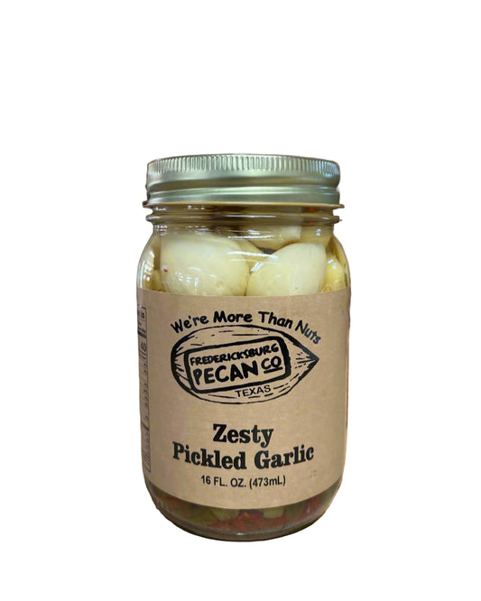 Fredericksburg Pecan Company Zesty Pickled Garlic 16 oz