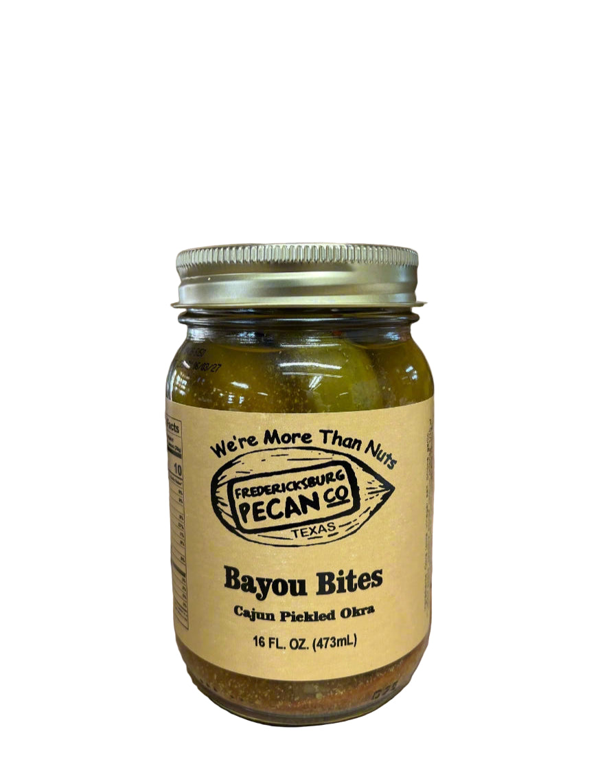 Fredericksburg Pecan Company Bayou Bites Cajun Pickled Okra 16 oz