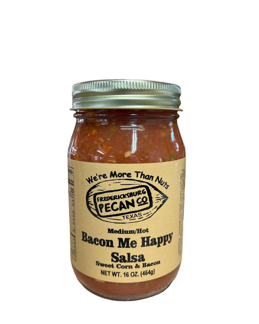 Fredericksburg Bacon Me Happy Salsa Medium-Hot 16 oz