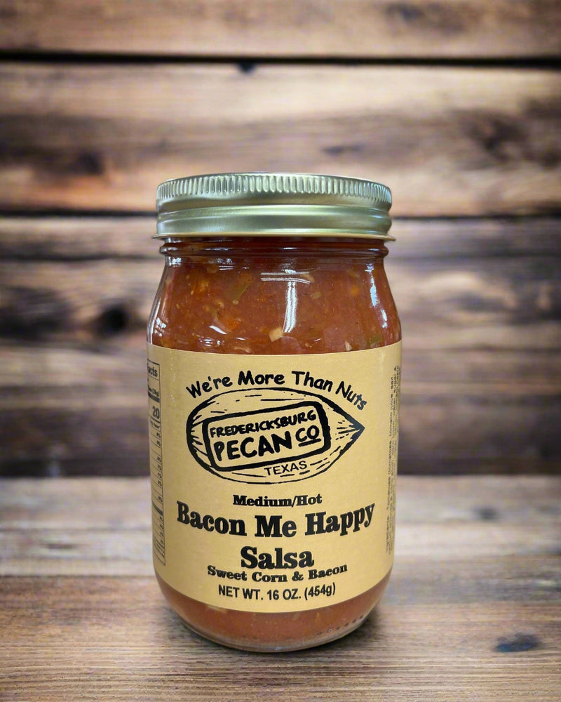 Fredericksburg Bacon Me Happy Salsa Medium-Hot 16oz