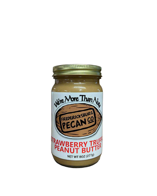 Fredericksburg Pecan Company Strawberry Truffle Peanut Butter 8oz