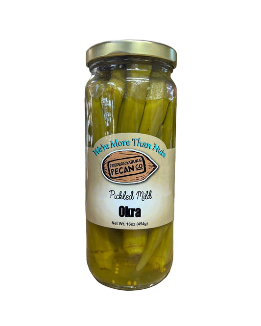 Fredericksburg Pecan Company Pickled Mild Okra 16 oz