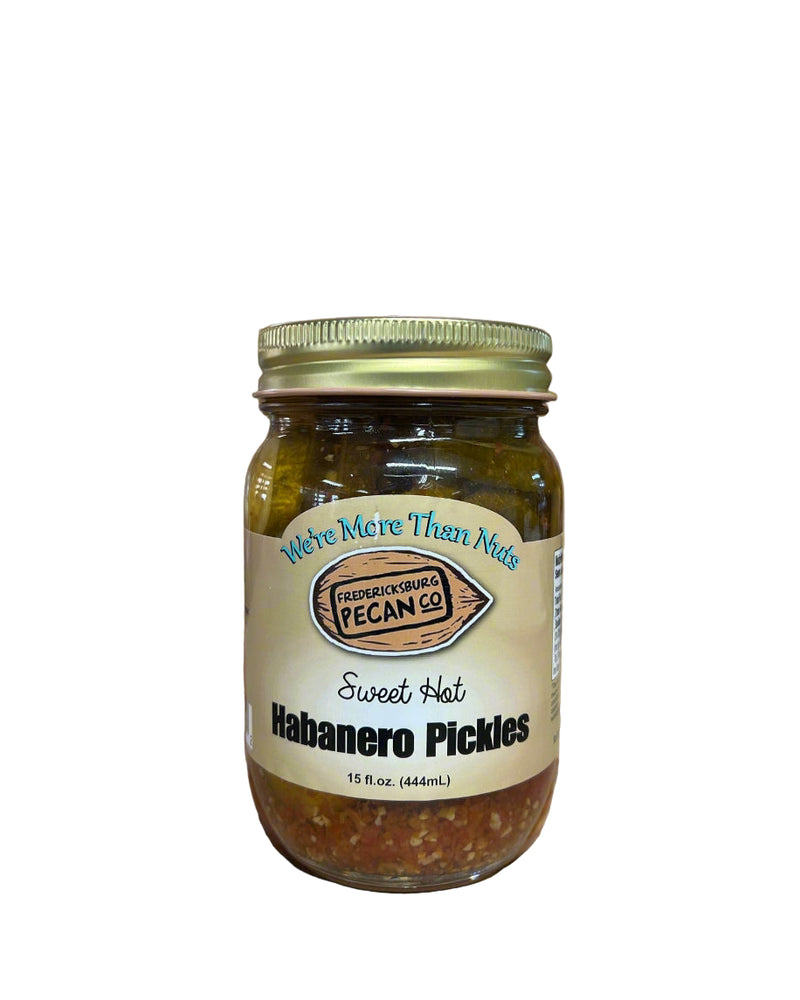 Fredericksburg Pecan Company Sweet Hot Habanero Pickles 15 oz