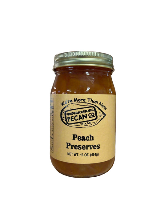 Fredericksburg Pecan Company Peach Preserves 16 oz