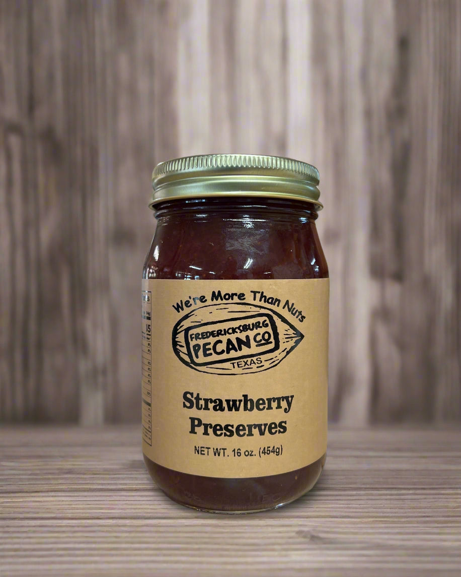 Fredericksburg Pecan Company Strawberry Preserves 16oz