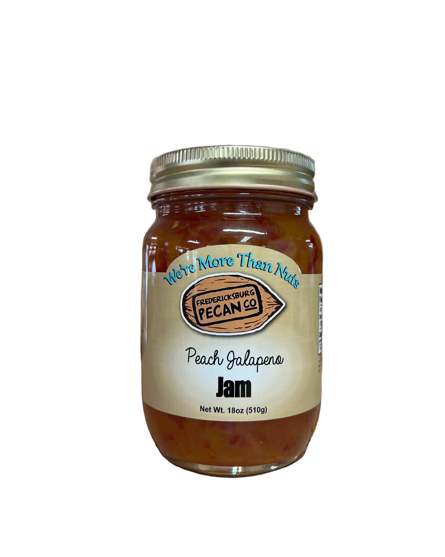 Fredericksburg Pecan Company Peach Jalapeno Jam 18 oz