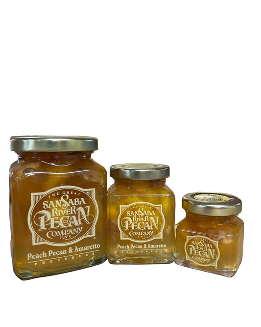 San Saba River Pecan Company Peach Pecan & Amaretto Preserves