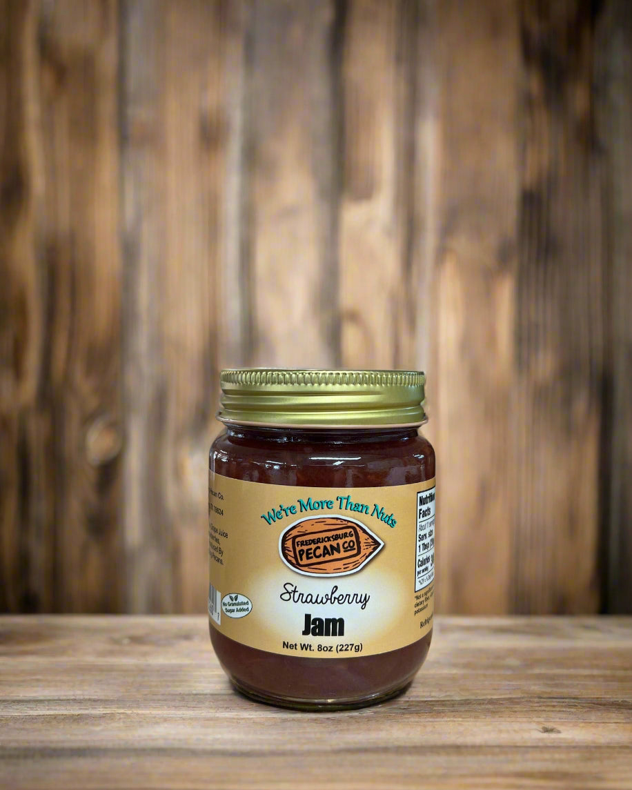 Fredericksburg Pecan Company Strawberry Jam NJS 8oz